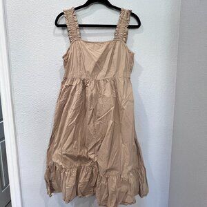 Retrod Women's Khakhi Cotton Dress